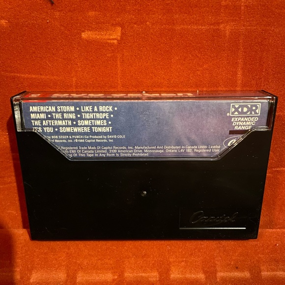 Vintage Bob Seeger & The Silver Bullet Band Like A Rock  1986 EMI Cassette Tape - Picture 2 of 5